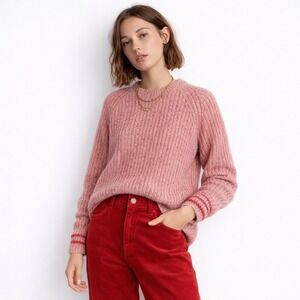 rag & bone Red‎ Merino Wool Crewneck Sweater L